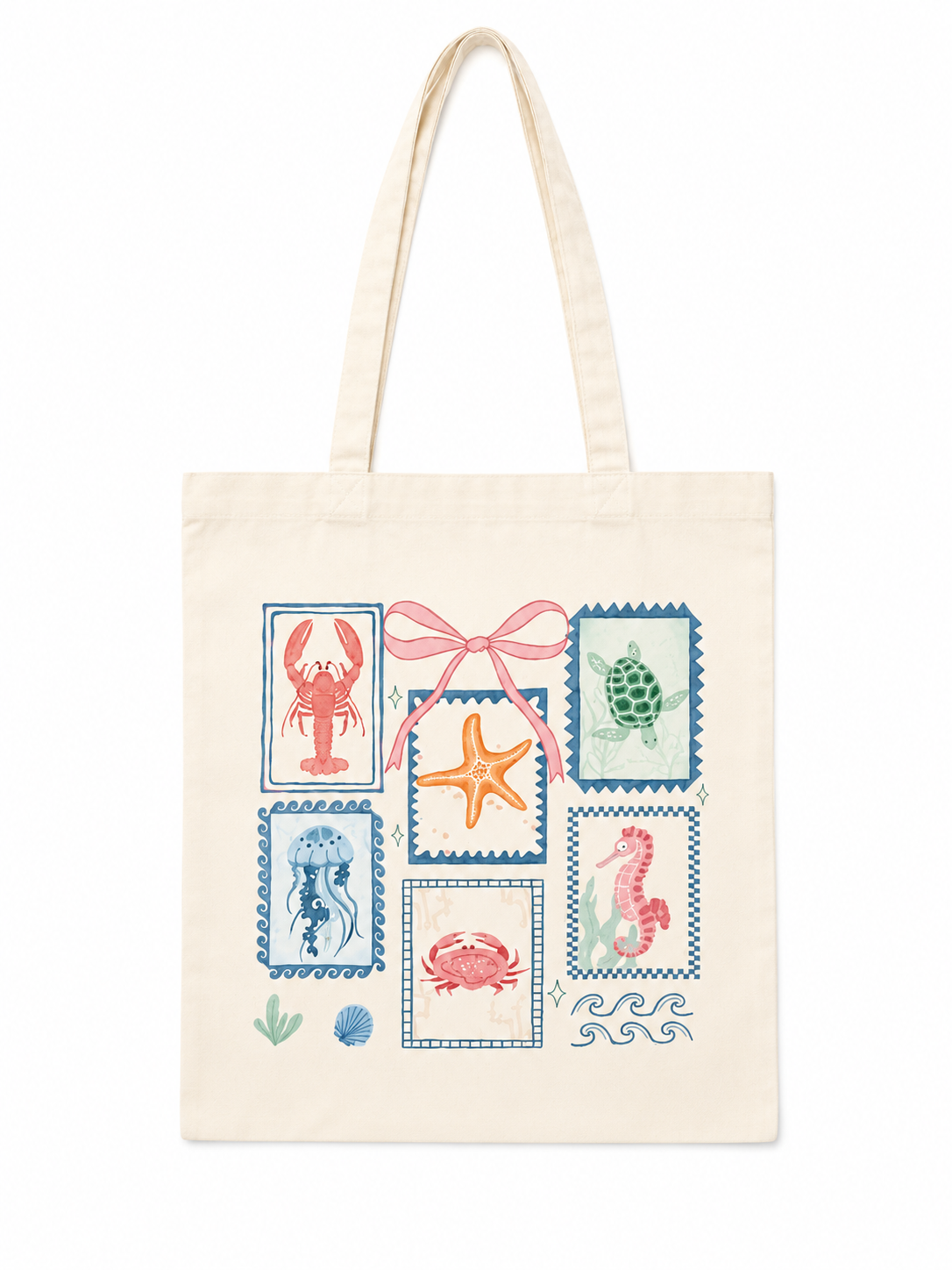 Coastal tote bags